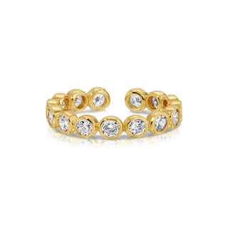 Framed Small CZ Adjustable Ring
