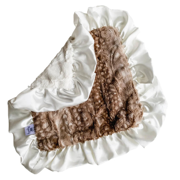 Fawn Ruffled Satin Lovie