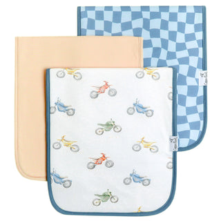Burp Cloths Set Pack of 3 (Assorted Styles)