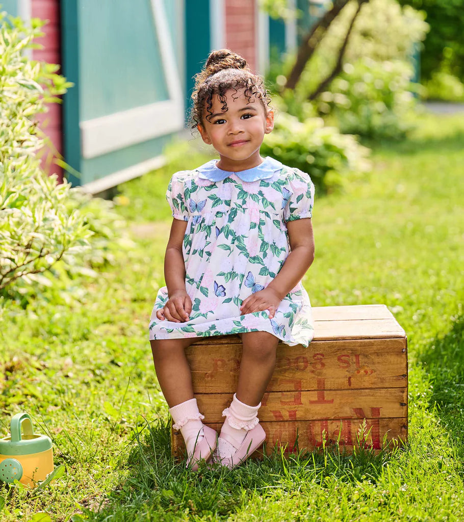 Enchanted Garden Woven Collar Dress