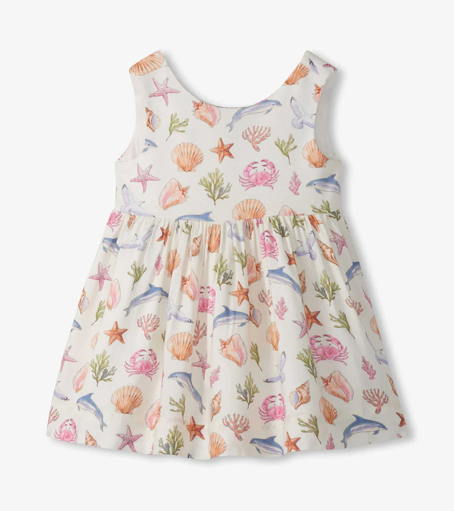 Vintage Sea Life Sleeveless Party Dress