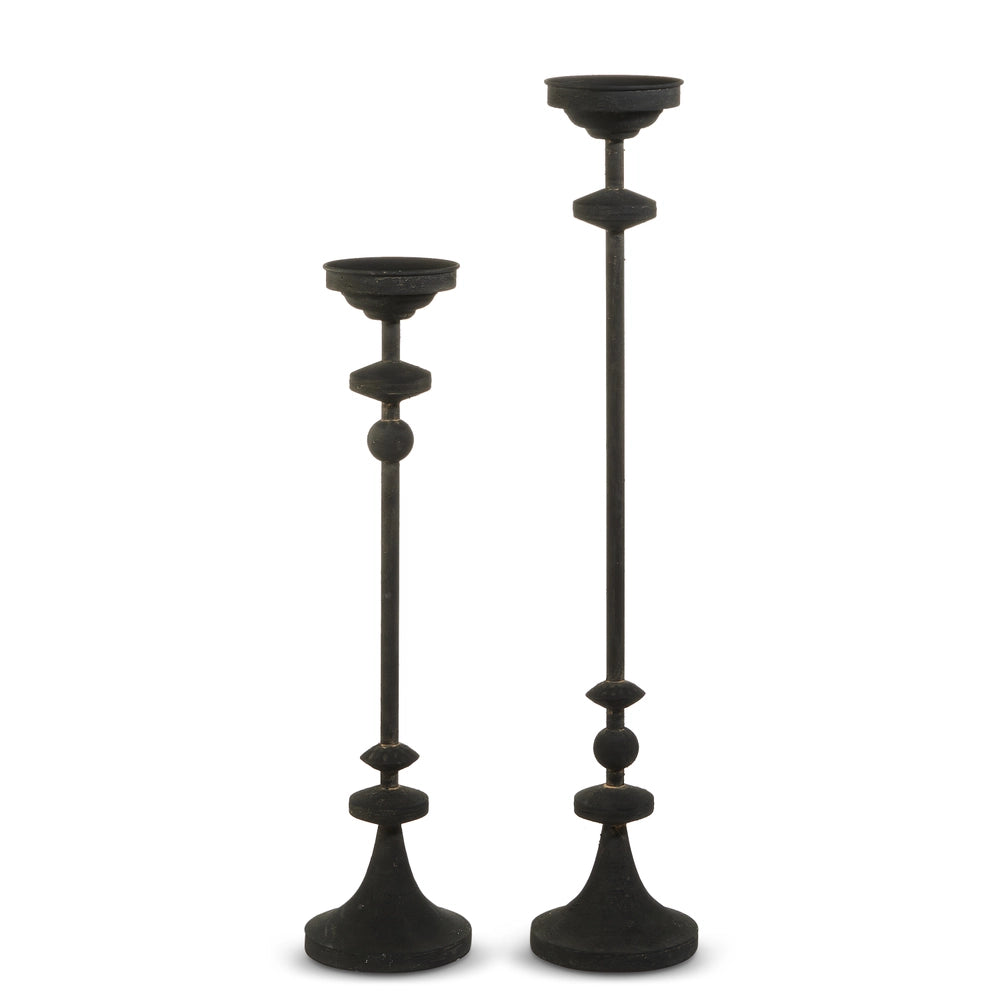 Black Iron Candle Holder