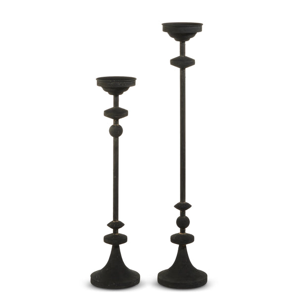 Black Iron Candle Holder