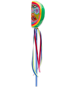 Hand Painted Paper Mâché Swirly Watermelon Shaker