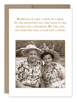 Deck Of Cards Anniversary Card