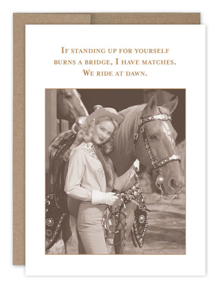 We Ride At Dawn What A Hoot Card