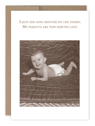 Nine Months New Baby Card