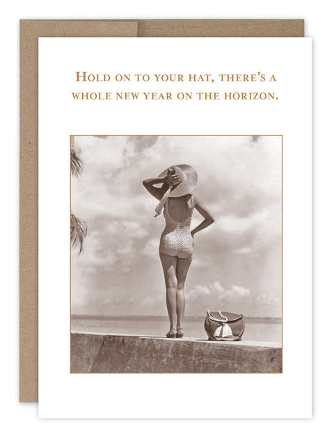Hold on to Your Hat Birthday Card