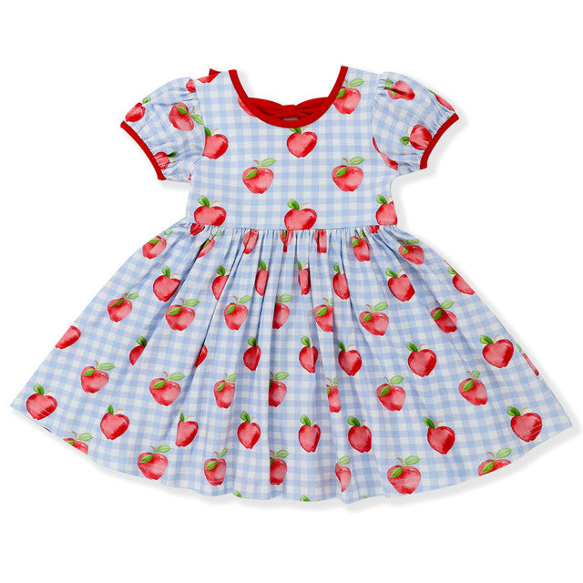 Back to School Apple Bow Dress