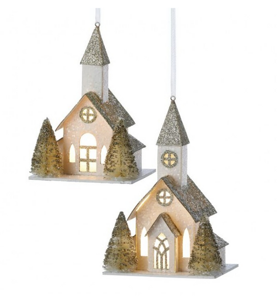 5.5” Church Ornament