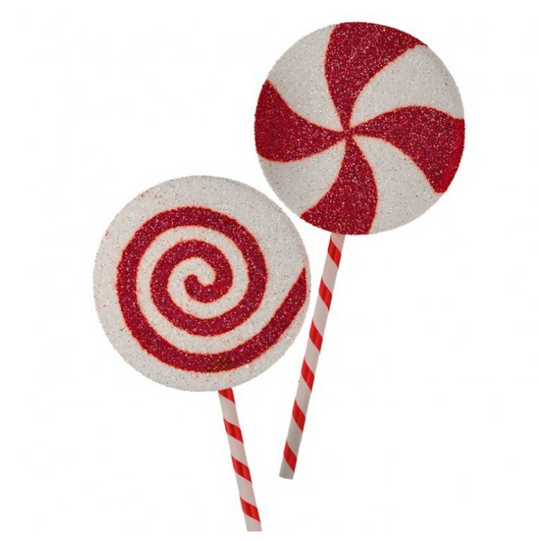 Tinsel Glitter Foam Lollipop