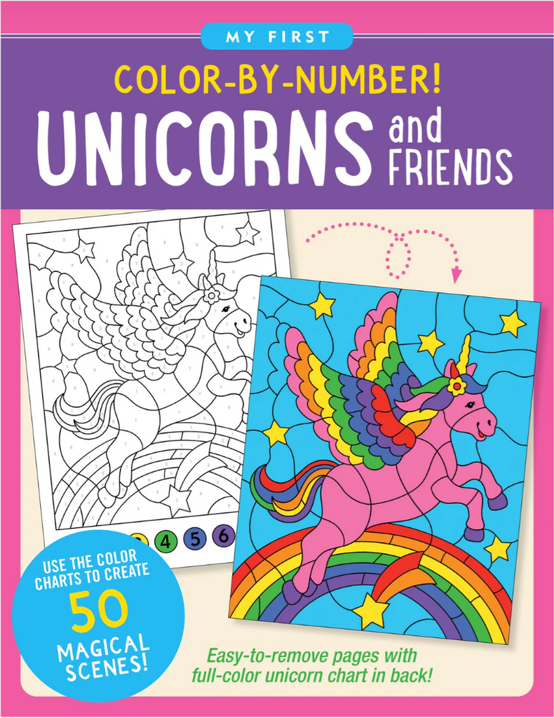 Color By Numbers - Unicorns and Friends