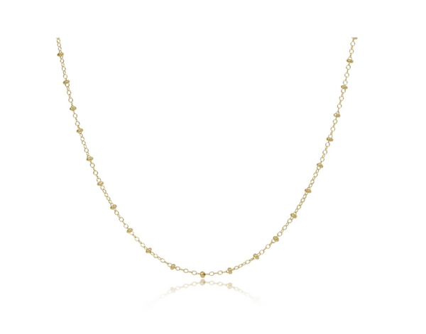 17" Choker Simplicity Chain Gold - Classic Gold 2mm