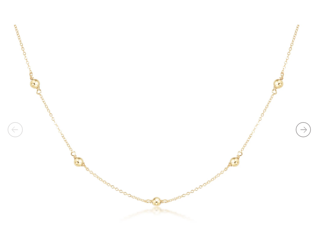 15" Choker Simplicity Chain Gold - Classic Gold 4mm
