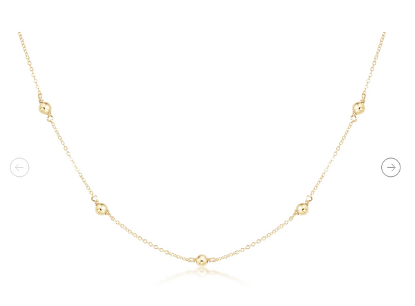 15" Choker Simplicity Chain Gold - Classic Gold 4mm