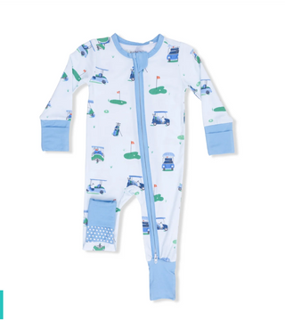 Golf Carts Blue Convertible Romper