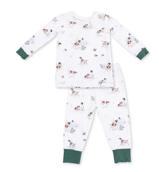 Pointer Pups and Duck Buddies Long Sleeve Loungewear Set