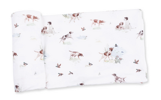 Pointer Pups and Duck Buddies Swaddle Blanket