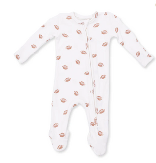 Mini Footballs 2-Way Zipper Footie