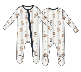 Mixed Sports Bears 2-Way Zipper Footie