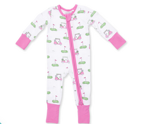 Golf Carts Pink Convertible Romper