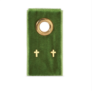 Single Stud Set with Small Simple Cross