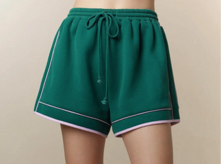 Gingham French Terry Short
