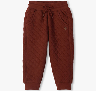 Madder Brown Quilted Jogger