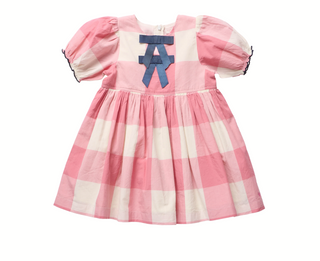 Hermione Dress - Pink Checks