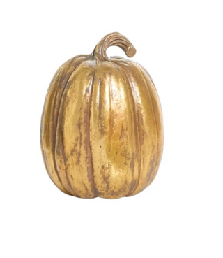 9.25" Gold Pumpkin (Assorted Styles)