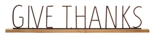 Give Thanks Mantel Sign