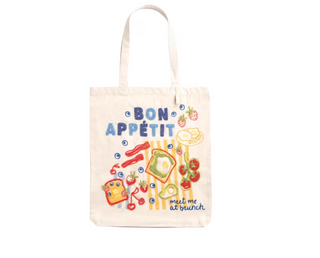 Bon Appetit Café Beaded Tote