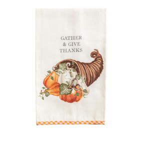 Gather And Give Gingham Hem Towel