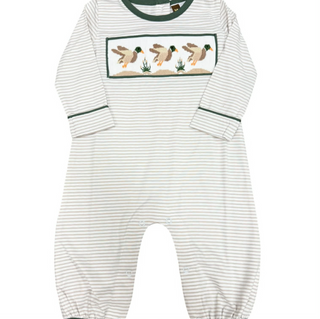 Mallard Duck Smocked Romper