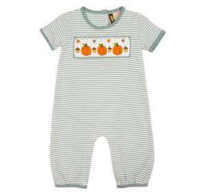 Pumpkin Patch Smocked Romper