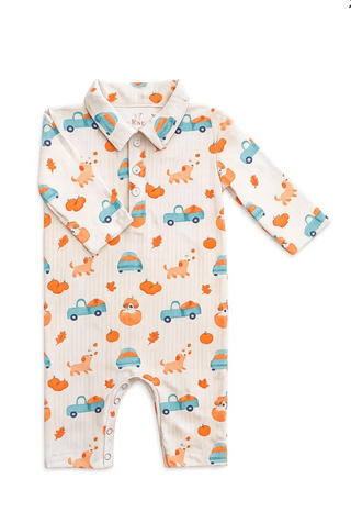 Pumpkin Spice Pups Polo One-piece