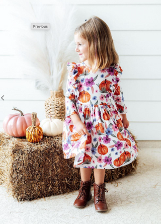 Hey Pumpkin Ruffle Twirl Dress