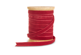 0.25" X 10 Yds Spool of Rust Velvet Ribbon