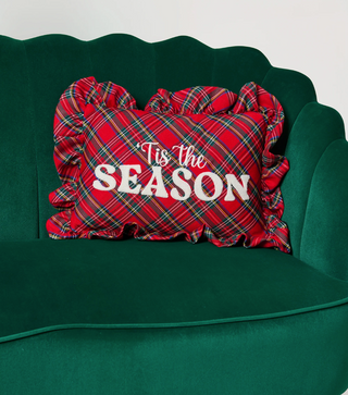 Tis the Season Plaid Pillow
