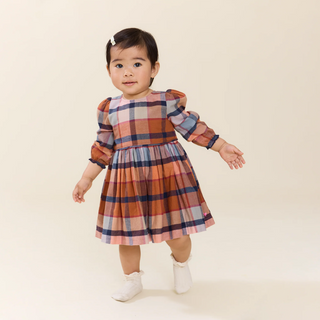 Baby Girls Mae Dress Set - Hayride Plaid