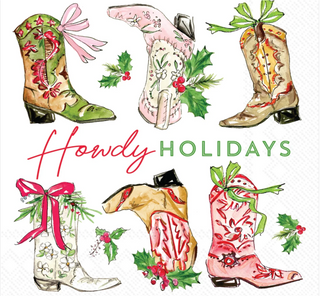 Cocktail Napkins Howdy Holidays
