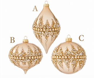 4" Beaded Ornament