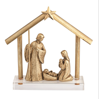 Gold Nativity Display