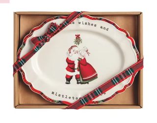 Mr. And Mrs. Claus Sentiment Plate