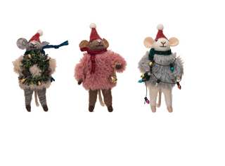 Wool Felt Mice (Assorted Styles)