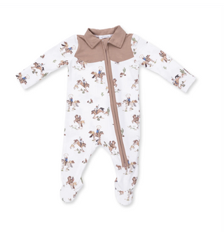 Horse Wrangler Cowboy 2 Way Zipper Footie