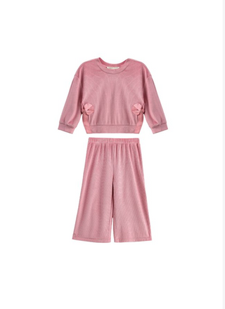 Blush Bow Sweat Set