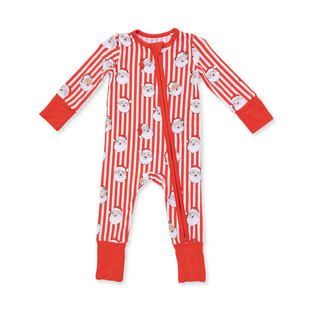 Vintage Santa Stripe - Convertible Romper