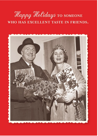 Excellent Taste Holiday Card