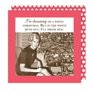White Christmas Holiday Napkin